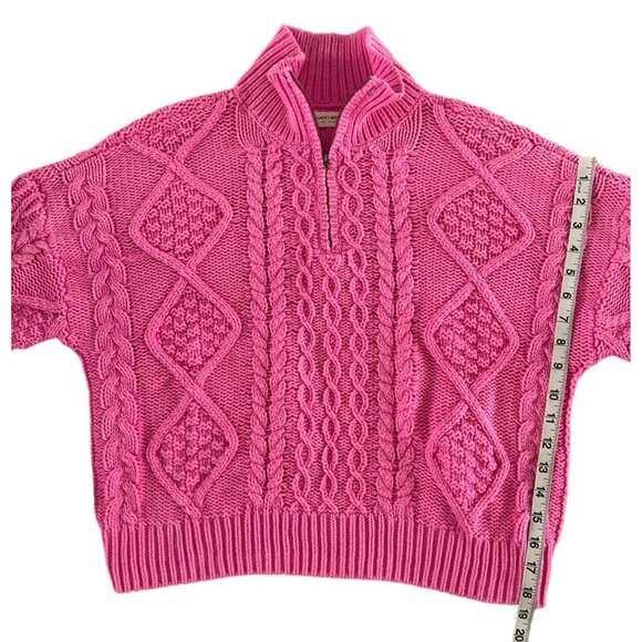Lucky Brand Pink Cable Knit Sweater - Picture 8 of 15